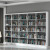 唐辑 钢制书架学校图书馆书店阅览室客厅家用落地单双面资料架钢制家具 定制专拍