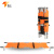 塔工 折叠担架 便携式急救援护折叠担架 橘色四折加厚不锈钢370斤