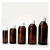 化科 50ml棕色玻璃药水瓶 250ml玻璃瓶密封瓶实验室分装样品 200ml塑料盖(30只) 