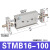 气动STMB10/16-25-50-75-100-125-150-200-175-S双杆滑台气缸 S STMB16-100 双杆 带磁