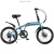 澳颜莱铝合金折叠自行车超轻便携小型迷你男女学生通勤脚踏变速单车 经典蓝+铝合金车架+一体轮+ 20英寸