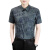 BTNY2024年夏季竹纤维短袖时尚休闲字母图案翻领男士衬衫男 咖色 XL