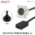 高清数据信号延长插座D型直通HDMI带线接头4K母对公86型面板 HDMI母对母 银色 0.5米