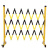 百图晟伸缩围栏可移动式隔离护栏绝缘电力施工围栏道路安全防护栏 玻璃钢（管式）黄黑色特殊定制尺寸