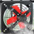 鲁修斯鲁修斯升级款强力排风扇厨房油烟排气扇12寸窗式换气扇墙式 14寸（单网）红铁叶+开关