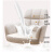北欧网红化妆椅子家用靠背女生卧室实木美甲椅现代简约梳妆台凳子 升级乳胶科技布粉色+灰-不可转