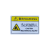 联嘉当心机械伤人 安全警示标识贴 pvc塑料安全警示牌8.5x5.5cm