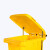 优易固（YOUYIGU）医疗废物桶加厚大号户外黄色带轮子废弃口罩回收垃圾桶带盖诊所医院商用垃圾桶240L