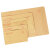 冰禹 黄色牛皮纸信封纸袋 发票袋信封各种可定制 6号信封230*120mm(100个) BYT-141