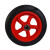 钢米定制 工业300-8实心橡胶手推车轮子 2个装 五星实心轮