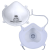 沐生堂KN95杯型口罩头戴式防尘透气防工业粉尘雾霾1316型带内衬防护口罩 KB020 无阀内衬kn95杯型口罩白色（个）