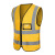 反光衣安背心马甲定制工地施工交通环卫工人工作服装定做印logo 多口袋黄色 均码