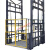 适用导轨式升降机电动小型仓库厂房简易电梯单轨双轨液压固定货梯平台 1-2吨