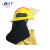 海安特 消防头盔 1顶 02款消防员安全帽阻燃隔热防火耐磨抗冲击滑轨黄色防护头盔FTK-B/B 含面罩披肩