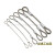 1.5mm-6mm钢丝绳安全绳防坠绳 威亚绳 音箱保险绳 舞台灯光保险绳 3mm钢丝绳0.5米(两头打圈)