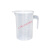 量桶 塑料量杯带刻度的大量桶毫升计量器容器克度杯奶茶店专用带 200ml-新款pc量杯 (黑白双刻度