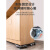 适用于搬家搬重物搬运省力抬家具床万向滑轮移动利器 橡胶方形款【承重900斤+橡胶万