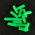 绿色膨胀管塑料螺丝胶塞墙塞涨塞6MM胀塞胶粒 8毫米400个带螺钉