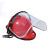 安全帽面罩防护面具全脸透明PVC防飞溅冲击电焊支架面罩打磨面屏 铝支架+3张黑色面屏