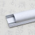 3号铝钛合金线槽弧形金属明装半圆地面压走行布铝合金线槽电线槽 拉丝银