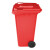 舒蔻（Supercloud）大号塑料分类垃圾桶小区环卫户外带轮加厚垃圾桶可定制图案 240L加厚红色分类有害垃圾