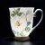 莎庭（SARTILL）陶瓷欧式皇室杯早餐杯创意马克杯刷牙漱口奶杯水杯 木棉花直身杯 约210ml 0个 210ml