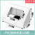 PVC新款塑料盒塔式插座单面三角形实验台走线槽五孔线盒双面PP盒 乳白色 118款pvc插座底盒
