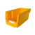 加厚背挂式组合式组立式斜口零件盒分类元件盒塑料螺丝工具盒 V1(黄)135*105*76MM