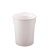 奶白色户外营地餐厅厨房学校工厂住宅带盖新款垃圾桶收纳桶 64升奶白色
