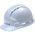 安巧象  安全帽透气反光ABS塑料五筋发光贴印字防护帽 标准款白色 