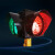 交通信号灯可移动手推升降式太阳能红绿灯道路口指示灯遥控户外灯定制定做 黑色套餐六