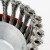 海斯迪克 HKL-12 扭丝碗型钢丝轮带螺帽角磨 打磨除锈盘型纽丝轮 除锈工具 3寸75mm(195克M10)