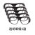 HKFZ电焊眼镜玻璃镜片防强光墨绿平光镜焊接护目面罩防护 透明眼镜5个 玻璃镜片