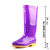 回力 雨鞋813女士款防滑牛筋底彩色水鞋 813-高筒紫色 39码 