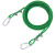 京棣工品 晾衣绳 包塑钢丝绳 绿色防锈涂漆钢丝绳 4mm包塑10米透明(室内外配件） 