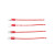 线束加工SV1.25-3.2/4S叉型接线端子带线U型预绝缘冷压端子连接线 10cm(单头100根) SV1·25-4·2 红色 10cm(双头100根