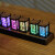 雅欧腾美RGB拟辉光管时钟DIY套件创意电视柜电竞桌面摆件实木电子数字钟 B款 成品