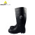 代尔塔（DELTAPLUS）301407 AMAZONE S5 防砸 防酸碱PVC安全靴 黑色 45码 1双