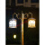 适用户外led花园别墅防水欧式景观室外复古高杆路灯超亮 钻石款 2头 2.6米 太阳能 一灯三色带遥控