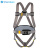 SHANDUAO 五点式安全带 高空作业安全绳 电工保险带全身式AD8919新国标 灰色 可调节双自锁器1.8米