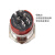 GQ22mm自锁自复位金属带灯按钮小开关电源大电流点动防水圆形 红色 9-24V（通用） 环形灯 配插线 一开一闭 自锁