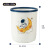 斯威诺 N-3702 压圈卡通塑料垃圾桶 卫生间废纸桶垃圾篓 大号白色2个装