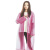 青松 一次性加重雨衣EVA环保超雨衣 纯色长风衣便携随身防水雨衣 2088粉色