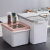 厨房塑料米缸装米桶储米面粉罐大米收纳箱储物器皿家用储粮桶 T0816(20斤)粉色