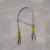 双钩五点式安全带配件散件缓冲包套装锁扣劳保加长绳缓冲绳挂钩 单小钩2米