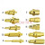 磁吸弹簧顶针电流针pogopin导电触点弹簧探针插针伸缩弹性铜顶针 A610 双头弹