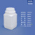 达尼胜塑料方瓶 广口瓶试剂瓶固体瓶 大口密封溶液瓶 500ml 乳白色+白盖（128个一件） 