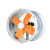 汉河 圆筒抽风机工业排风扇换气扇强力抽油烟机 16寸