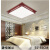 微伙新中式客厅吸顶灯中国风长方形实木灯具卧室书房套餐亚克力led 【45*45CM】LED升级款