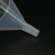 冰禹 BT-49 塑料透明小漏斗 实验室三角漏斗 耐高温锥形漏斗 150mm(1个) 
